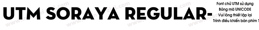 UTM Soraya Regular字体转换